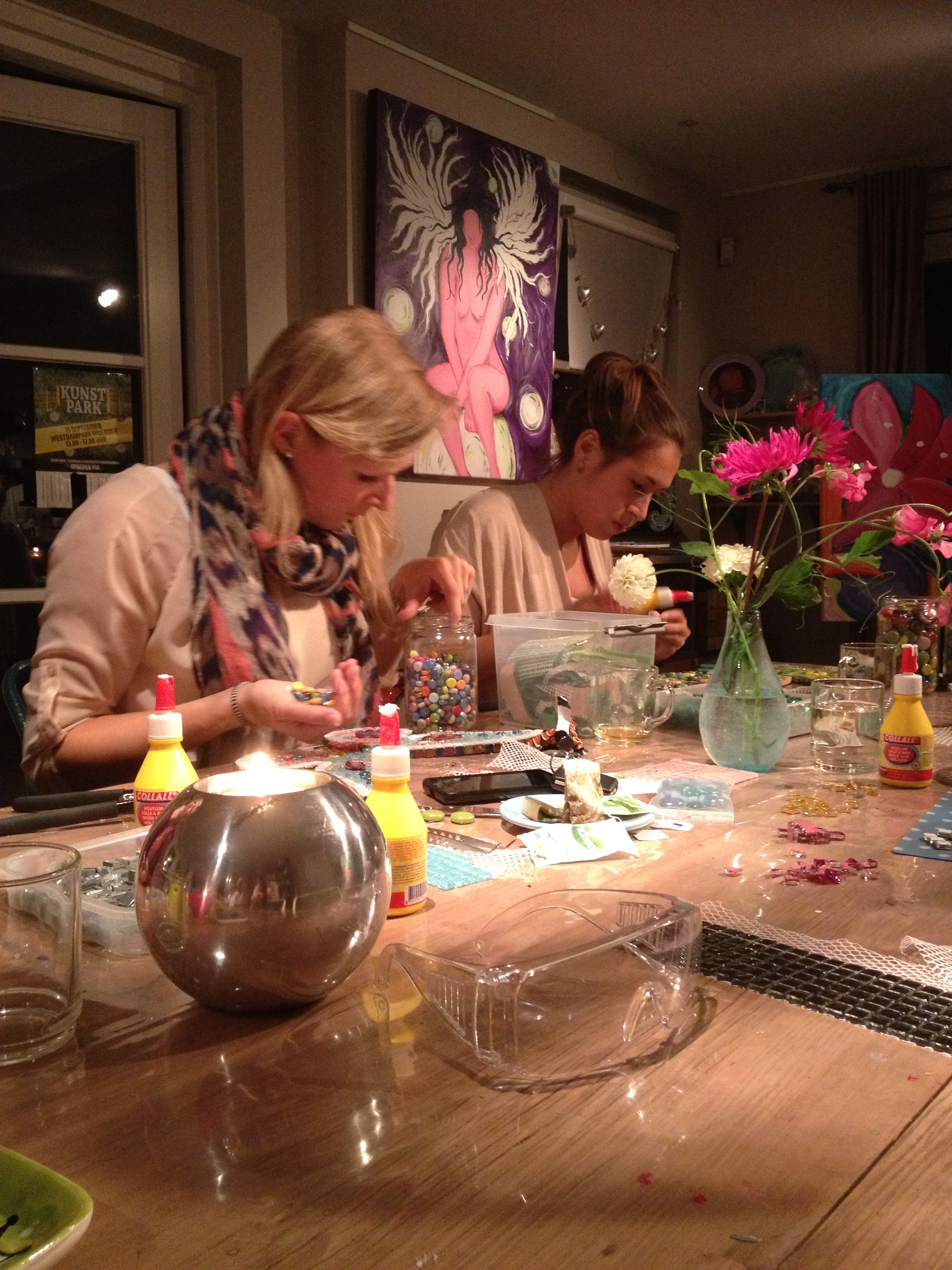 Sfeervol avondje mozaïeken!
