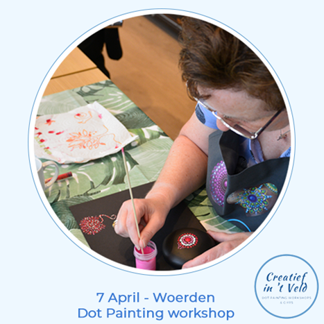 7 April - Basis workshop Dot Painting_Creatief in &#39;t Veld